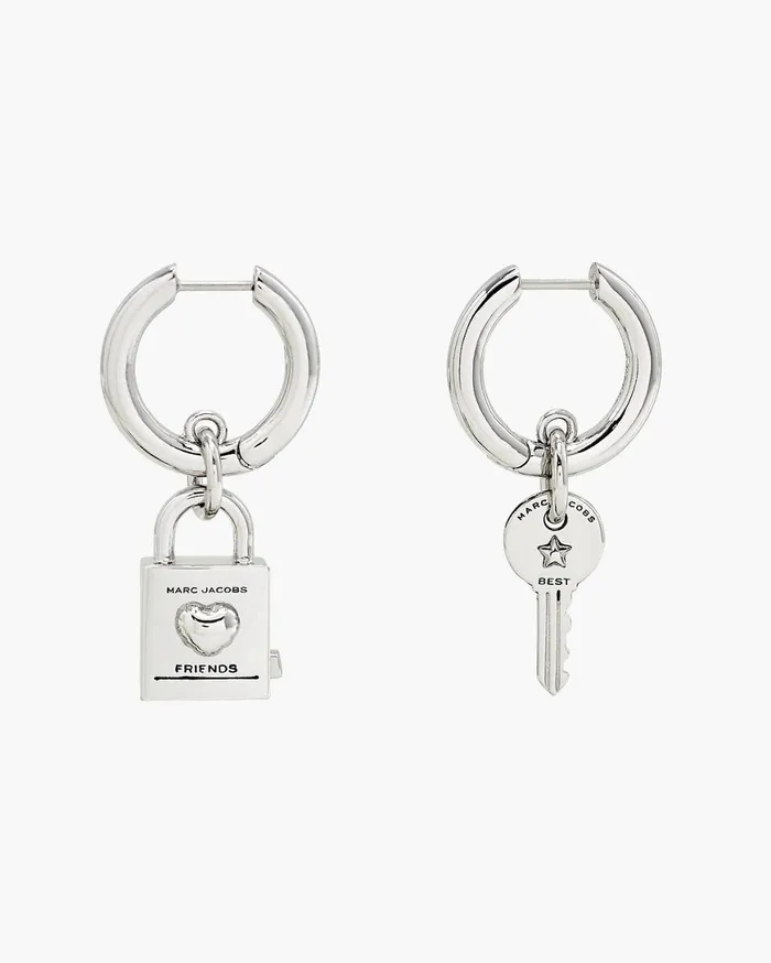 Marc Jacobs Earrings Friendship Padlock Earrings Light Antique Silver 8211 Women Marc Jacobs Earrings Friendship Padlock Earrings Light Antique Silver 8211 Women