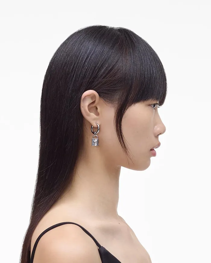 Marc Jacobs Earrings Friendship Padlock Earrings Light Antique Silver 8211 Women