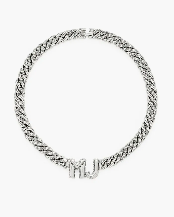 Marc Jacobs Necklaces Mj Balloon Pave Chain Necklace Silvercrystal 8211 Women Marc Jacobs Necklaces Mj Balloon Pave Chain Necklace Silvercrystal 8211 Women