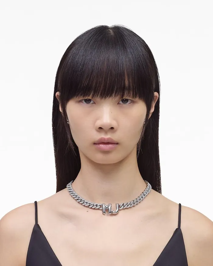 Marc Jacobs Necklaces Mj Balloon Pave Chain Necklace Silvercrystal 8211 Women
