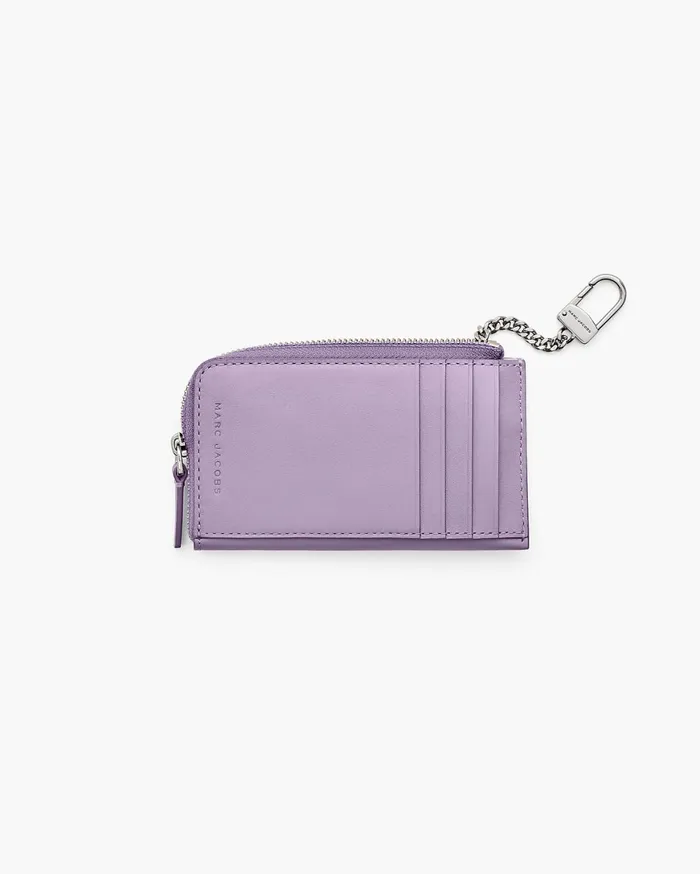 Marc Jacobs Small Wallets The Covered J Marc Top Zip Multi Wallet Lilac 8211 Women