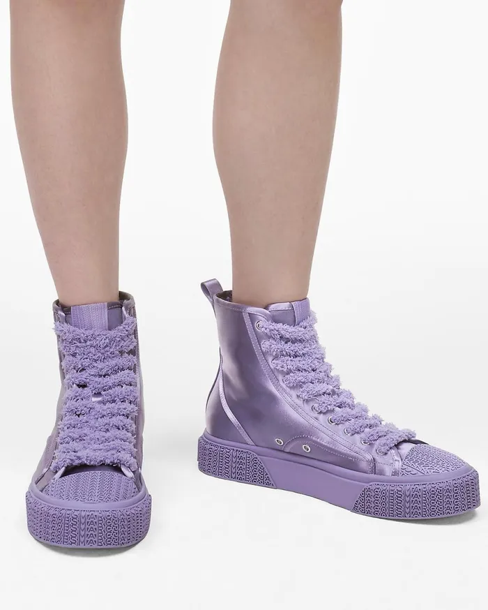 Marc Jacobs Sneakers The High Top Satin Sneaker Lilac 8211 Women