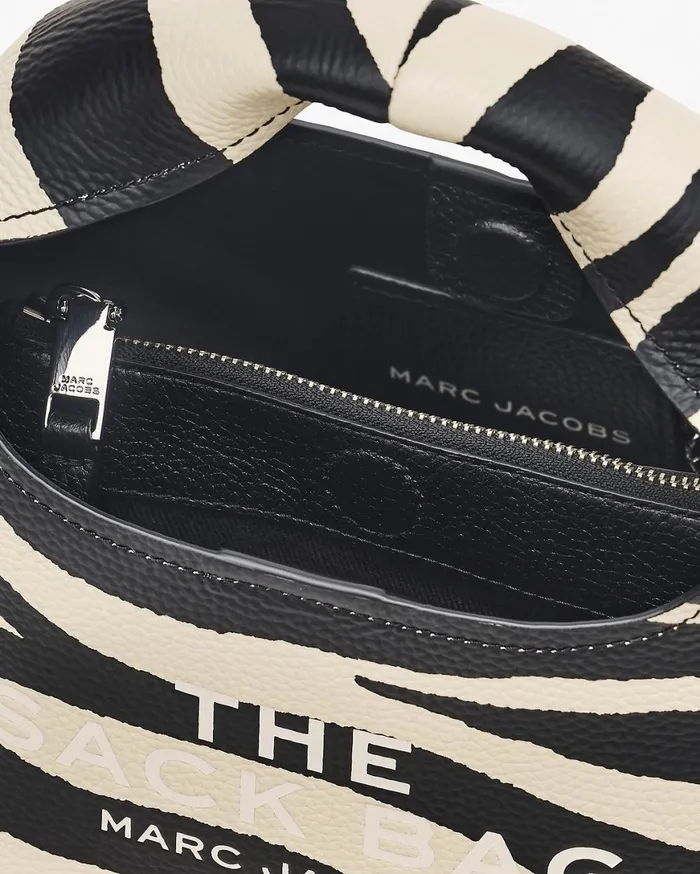 Marc Jacobs The Sack Bag The Zebra Leather Mini Sack Bag Blackwhite 8211 Women