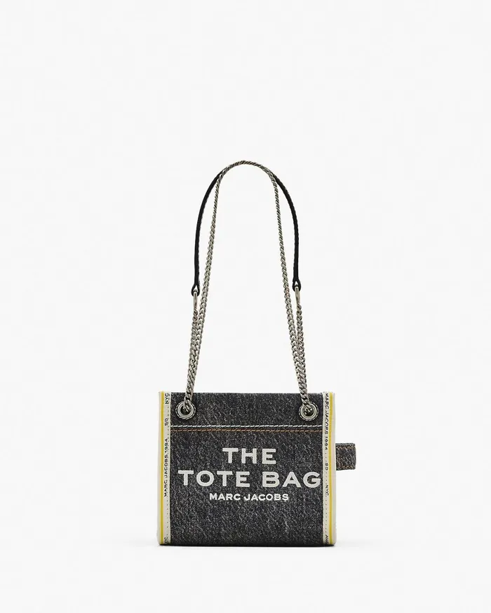 Marc Jacobs The Tote Bag The Denim Chain Crossbody Tote Bag Black Wash 8211 Women Marc Jacobs The Tote Bag The Denim Chain Crossbody Tote Bag Black Wash 8211 Women