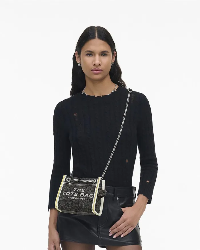 Marc Jacobs The Tote Bag The Denim Chain Crossbody Tote Bag Black Wash 8211 Women