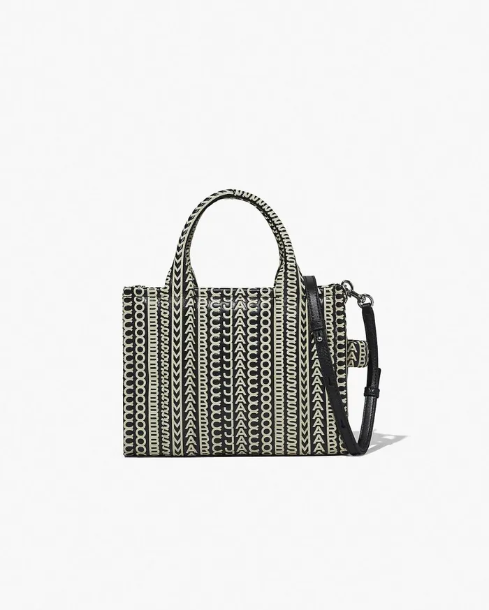 Marc Jacobs The Tote Bag The Monogram Leather Small Tote Bag Blackwhite 8211 Women Marc Jacobs The Tote Bag The Monogram Leather Small Tote Bag Blackwhite 8211 Women
