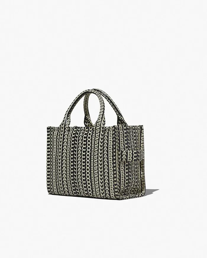 Marc Jacobs The Tote Bag The Monogram Leather Small Tote Bag Blackwhite 8211 Women