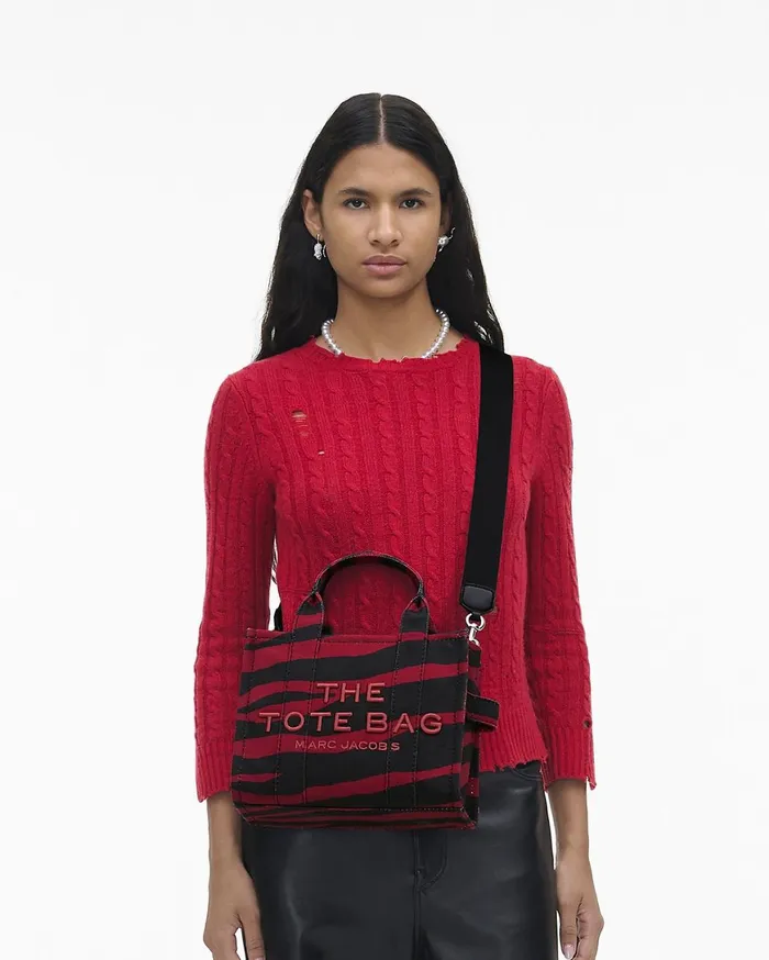 Marc Jacobs The Tote Bag The Zebra Canvas Small Tote Bag Sirenblack 8211 Women
