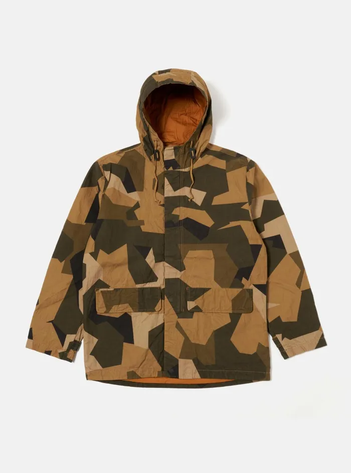 Masterpiece X Stanedge Jacket In Brown Swedish Camo Men Universal Works Coats and Outerwear