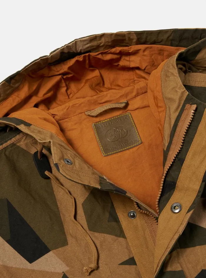 Masterpiece X Stanedge Jacket In Brown Swedish Camo Men Universal Works Coats and Outerwear