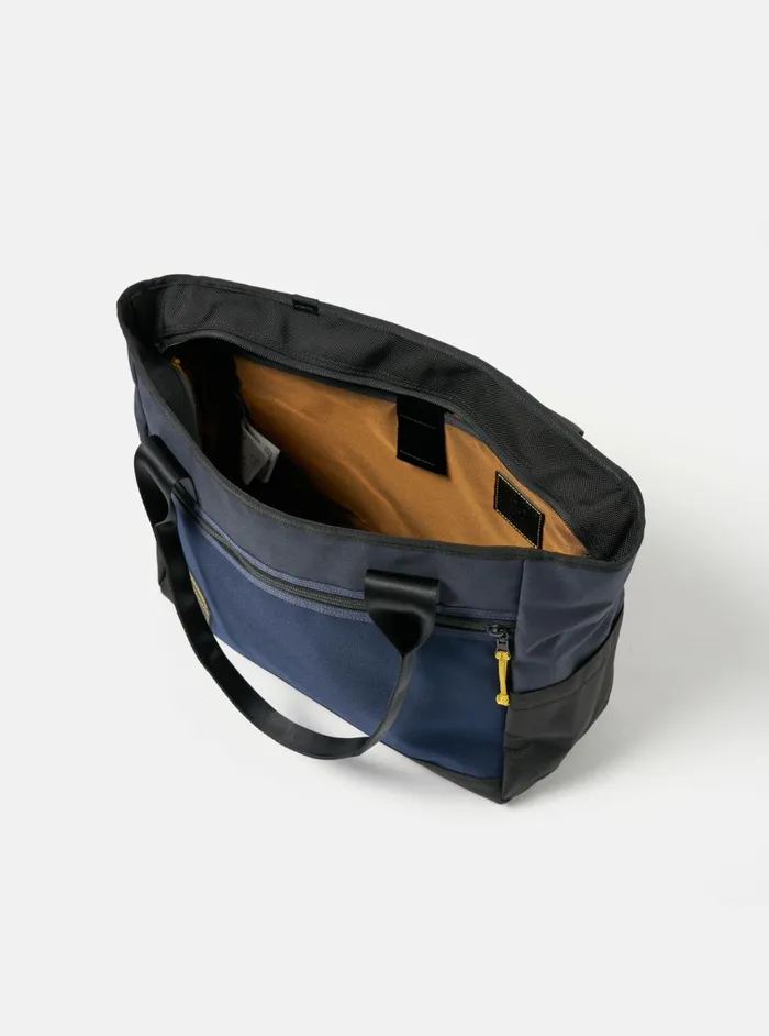 Masterpiece X Tote Bag In Navy Recycled Tech Canvas Men Universal Works Bags