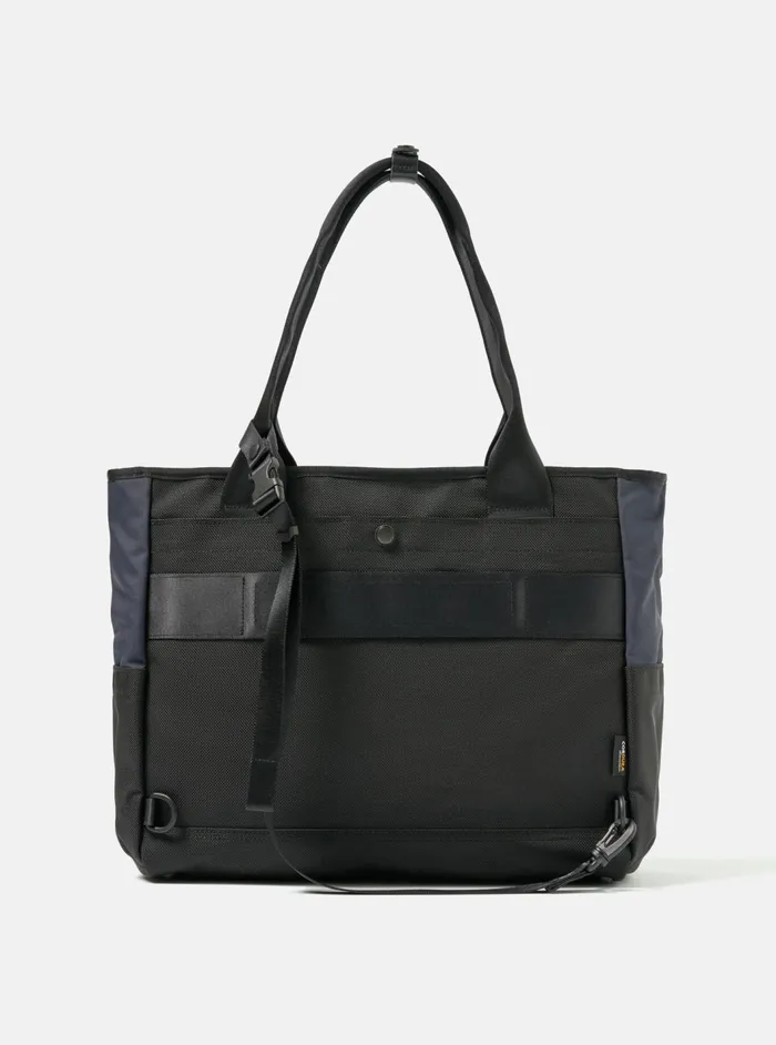 Masterpiece X Tote Bag In Navy Recycled Tech Canvas Men Universal Works Bags