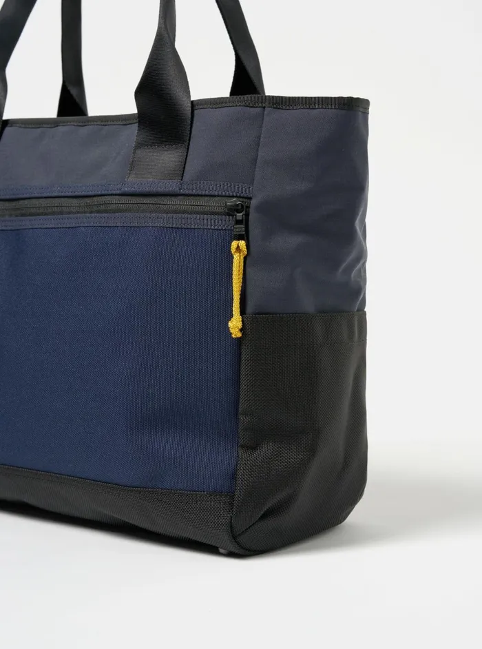 Masterpiece X Tote Bag In Navy Recycled Tech Canvas Men Universal Works Bags