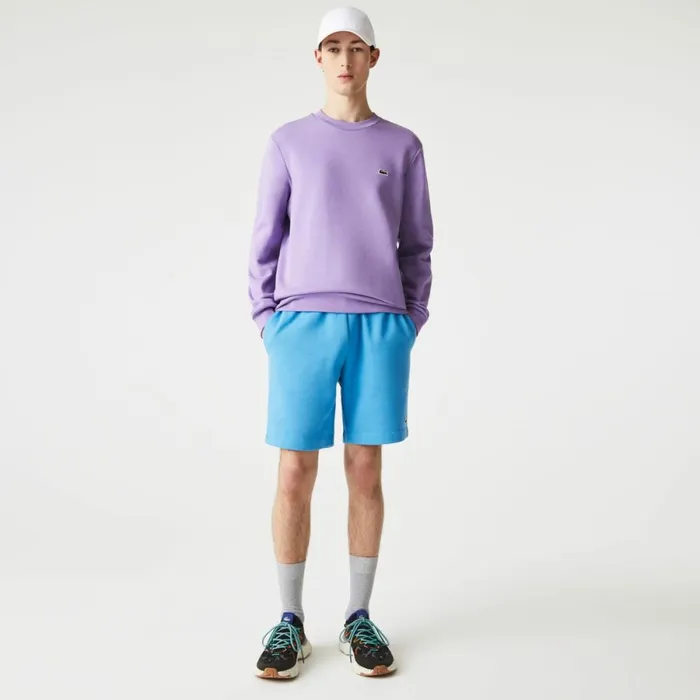 Matching Sets Men Lacoste Men039s Regular Fit Fleece Shorts Blue 4xa