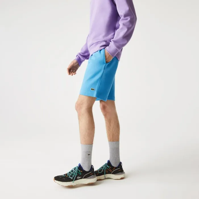 Matching Sets Men Lacoste Men039s Regular Fit Fleece Shorts Blue 4xa