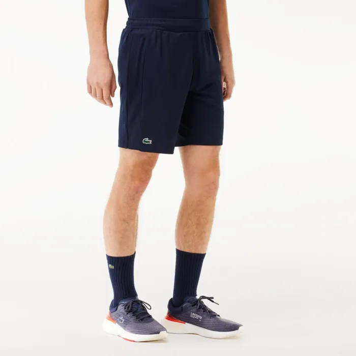 Matching Sets Men Lacoste Men039s Regular Fit Recycled Fiber Sport Shorts Navy Blue 5fs