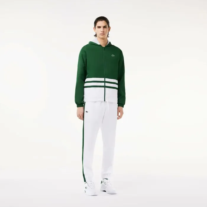 Matching Sets Men Lacoste Men039s Tennis Colorblock Sweatsuit Green White Green Lxk