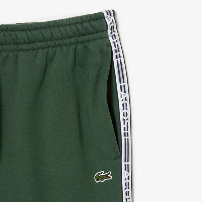 Matching Sets Men Lacoste Mens Logo Stripe Joggers Dark Green Smi
