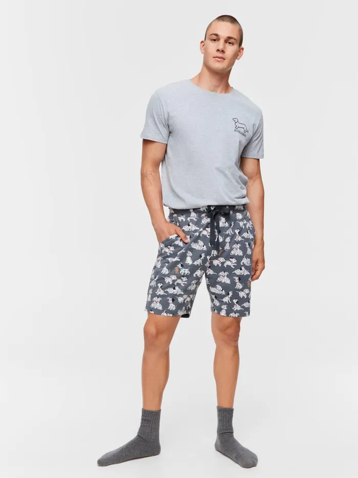 Men 101 Dalmatians Mid Short Multi Peter Alexander Shorts