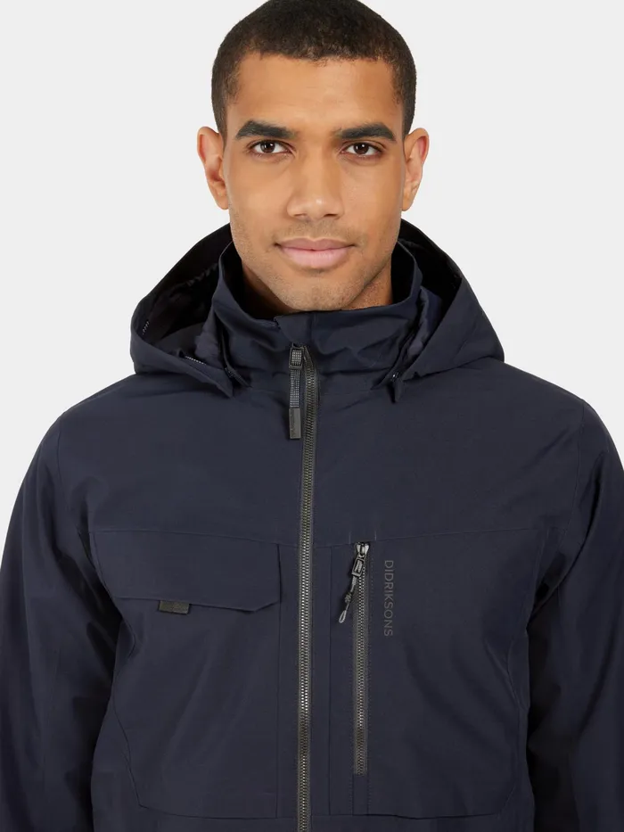 Men Aston Jacket Dark Night Blue Didriksons Spring Jackets