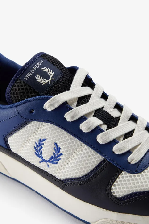 Men B300 Shaded Cobaltlight Ecru Fred Perry Shoes