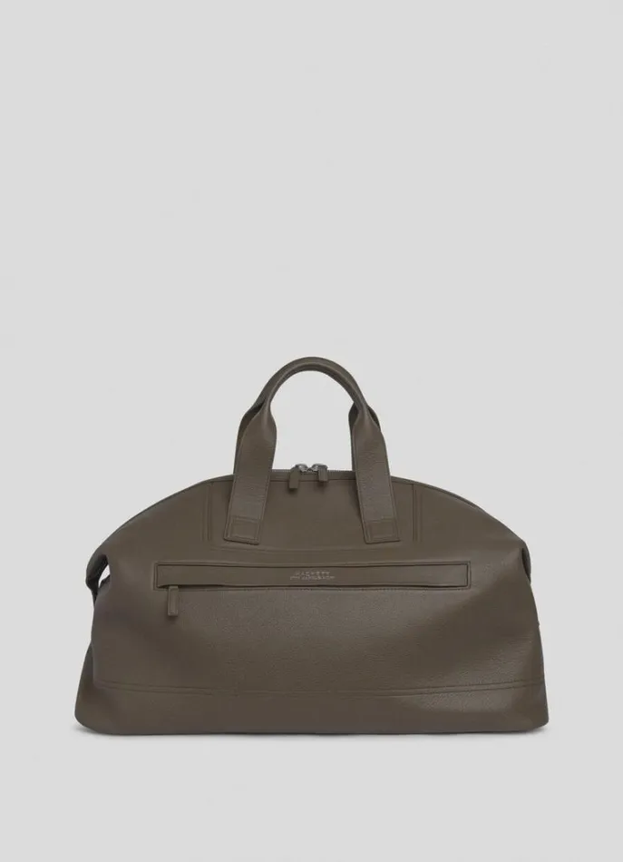Men Bags and Luggage Hackett London Leather Travel Bag Toffee Brown