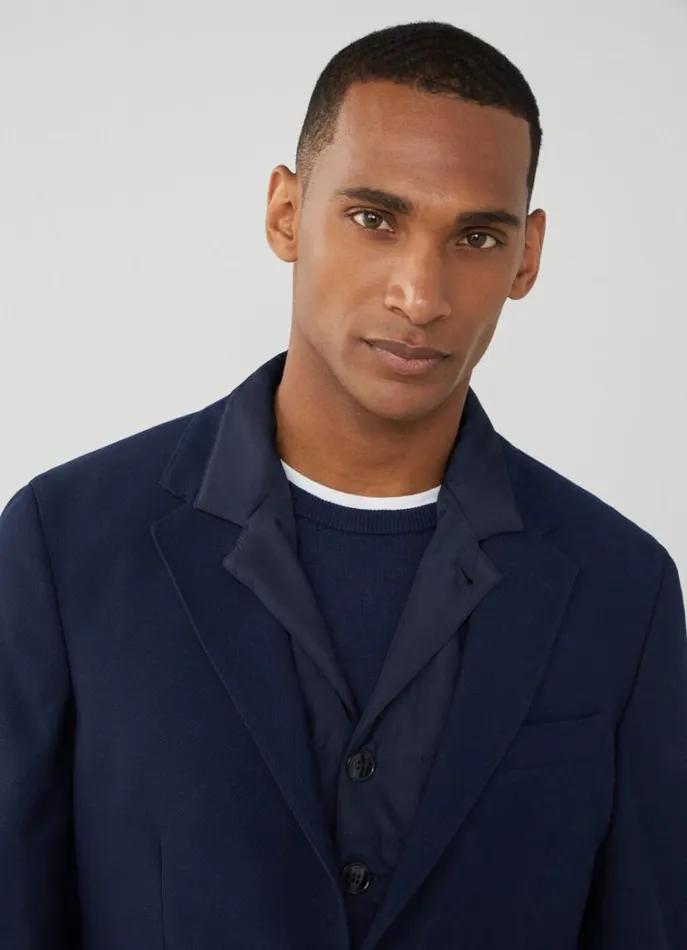 Men Blazers Hackett London 3 In 1 Hybrid Blazer Navy