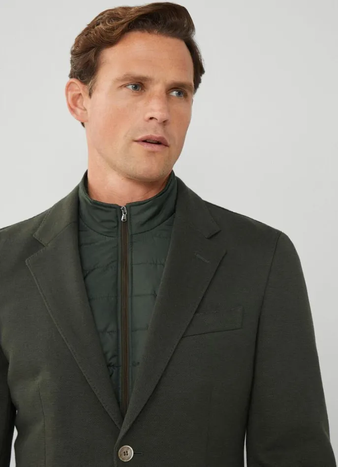 Men Blazers Hackett London Detachable Bib Blazer Khaki