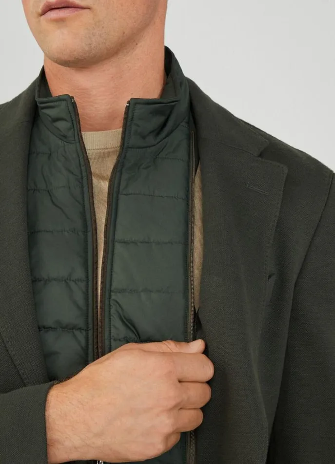Men Blazers Hackett London Detachable Bib Blazer Khaki