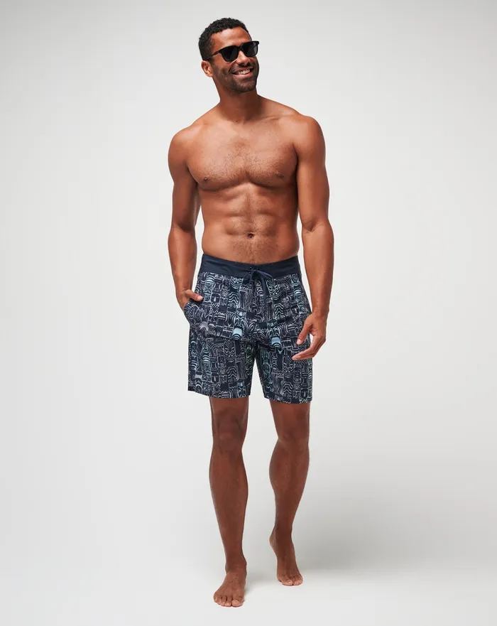Men Boardshorts TravisMathew HAMAKUA BOARDSHORT Total Eclipse