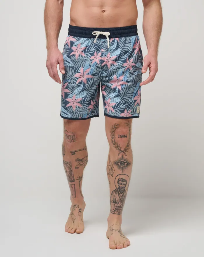 Men Boardshorts TravisMathew SUMMER GLOW SHORT BOARDSHORT Heather Total Eclipse