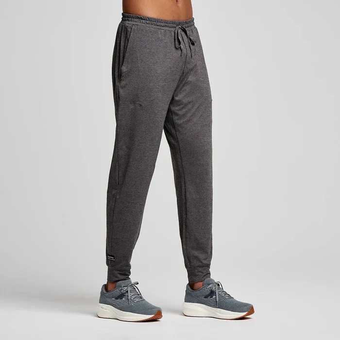 Men Bottoms Saucony Men8217s Triumph Pant Carbon Heather Men Bottoms Saucony Men8217s Triumph Pant Carbon Heather