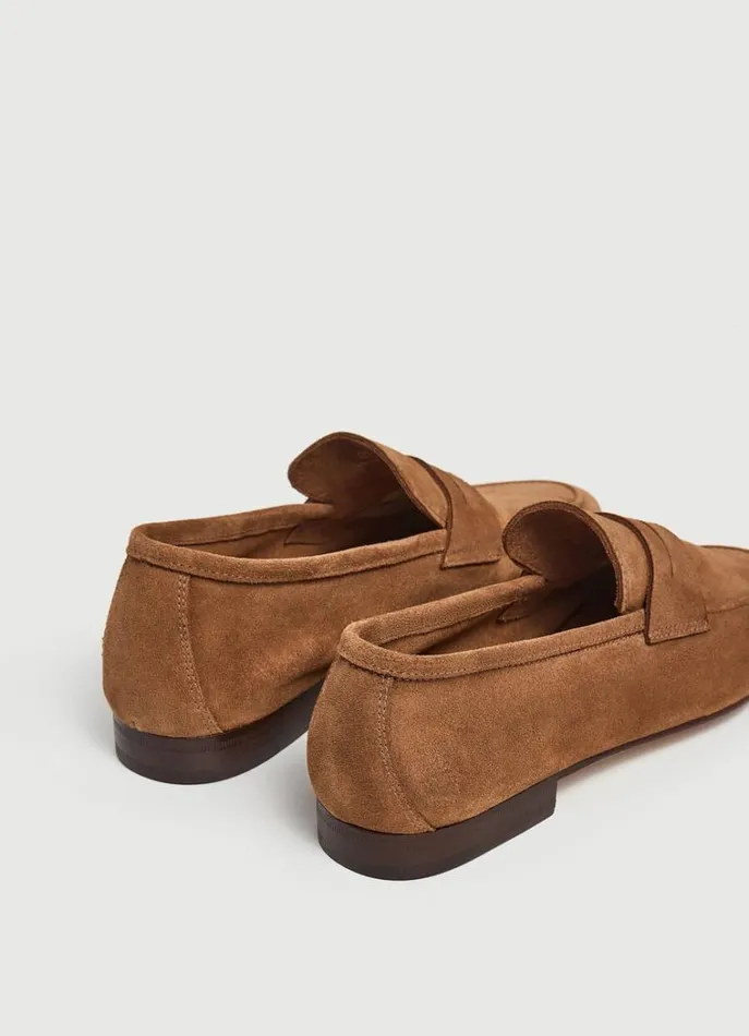 Men Casual Shoes Hackett London Suede Moccasins Cognac Brown