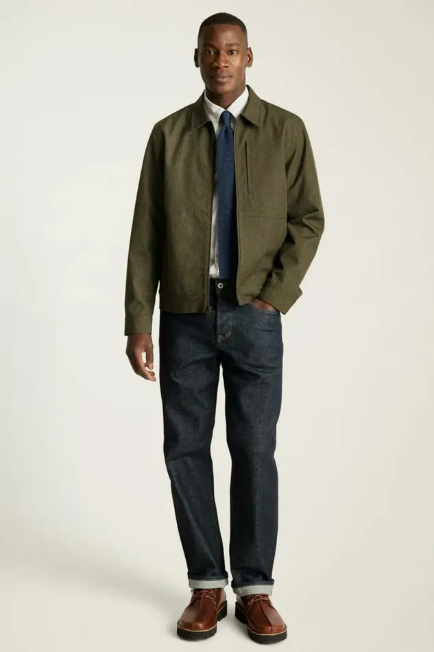 Men City Slicker Jacket Olive Houndstooth Bonobos Jackets and Coats
