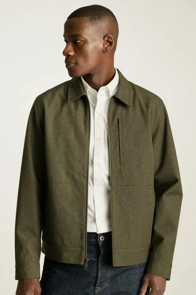 Men City Slicker Jacket Olive Houndstooth Bonobos Jackets and Coats