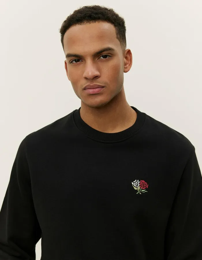 Men Clyde Sweatshirt 8211 BlackBlack Les Deux HoodiesSweatshirts