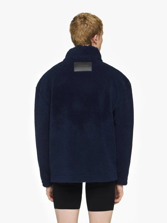 Men Coats and Jackets JW Anderson 034LOOK LOOK LOOK034 ZIP FRONT JACKET Navy Men Coats and Jackets JW Anderson 034LOOK LOOK LOOK034 ZIP FRONT JACKET Navy