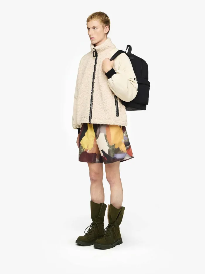 Men Coats and Jackets JW Anderson COLOUR BLOCK FLEECE TRACK TOP Beige Men Coats and Jackets JW Anderson COLOUR BLOCK FLEECE TRACK TOP Beige