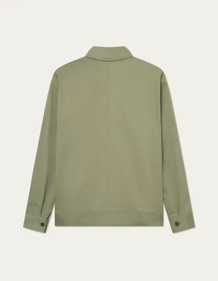 Men Como Cotton Coach Jacket 8211 Lichen Green Les Deux JacketsCoats