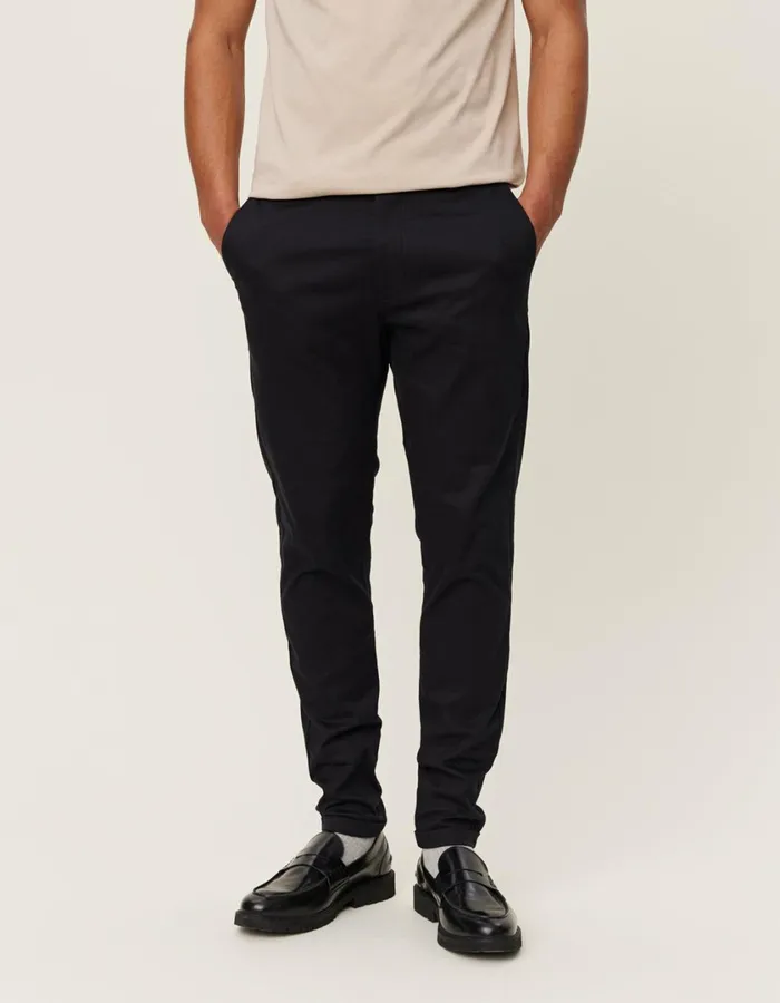 Men Como Cotton Suit Pants 8211 BlackBlack Les Deux Pants