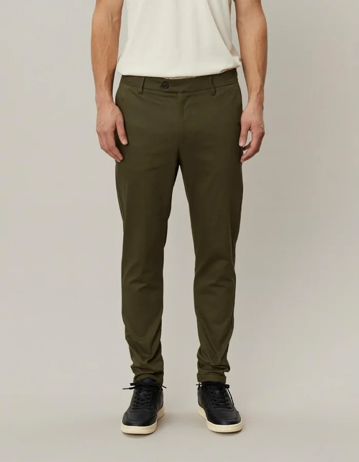 Men Como Cotton Suit Pants 8211 Olive Night Les Deux Pants