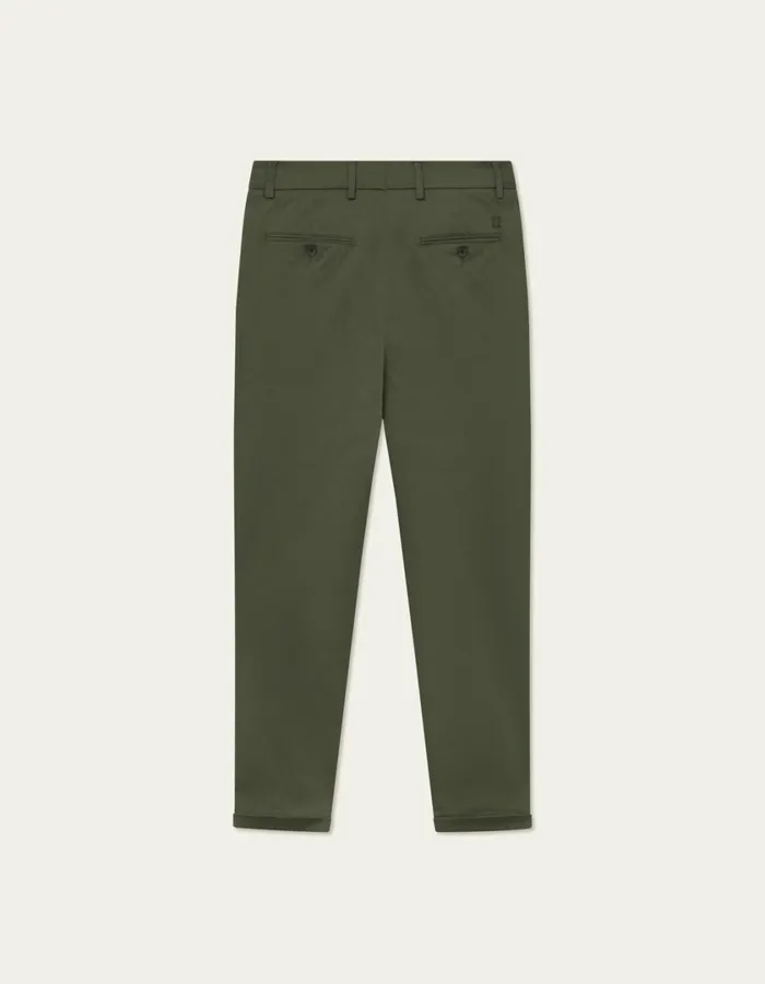 Men Como Cotton Suit Pants 8211 Olive Night Les Deux Pants