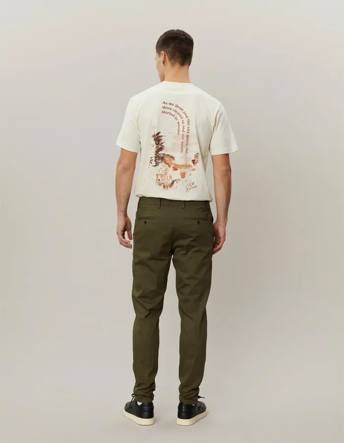 Men Como Cotton Suit Pants 8211 Olive Night Les Deux Pants