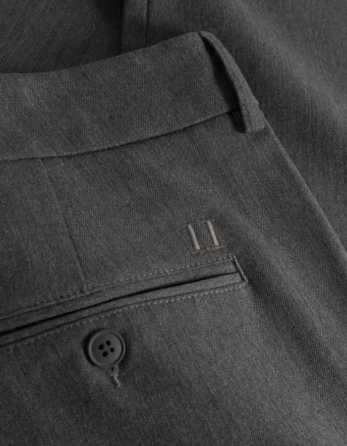 Men Como Suit Pants 8211 Grey Melange Les Deux Pants