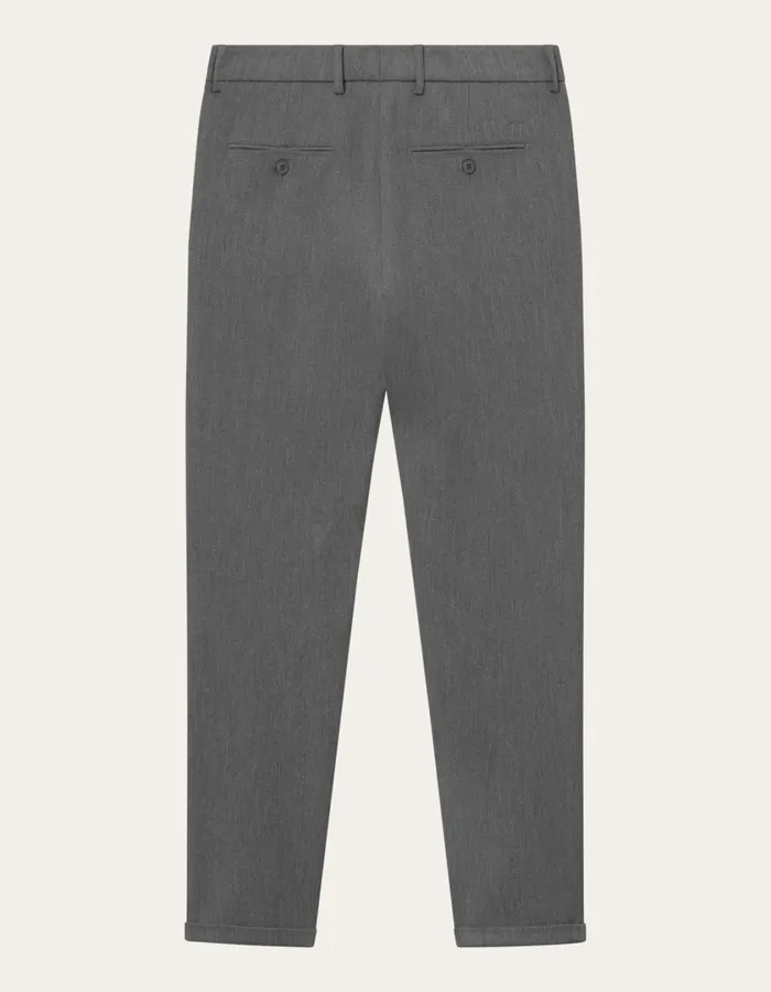 Men Como Suit Pants 8211 Grey Melange Les Deux Pants