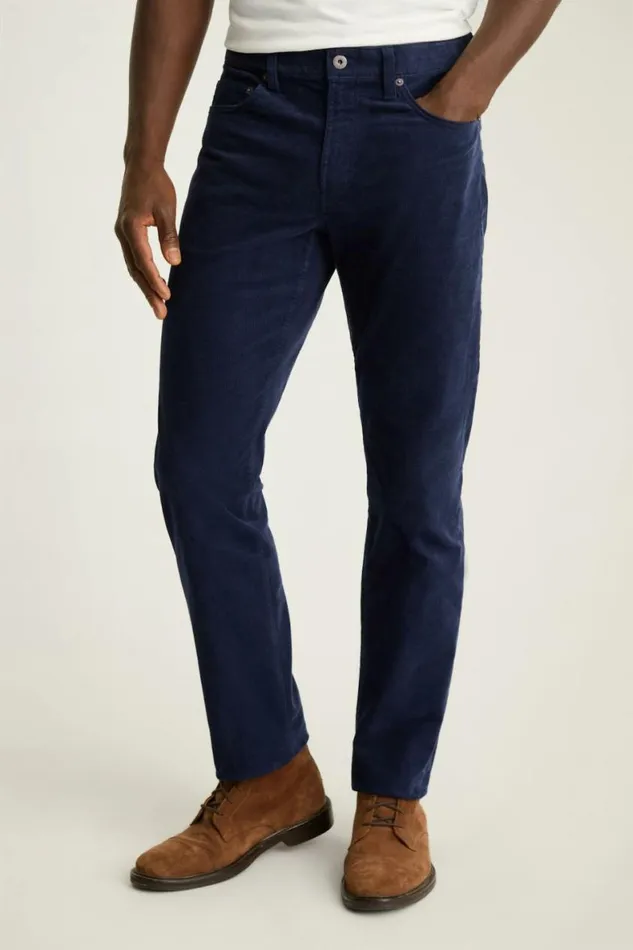 Men Corduroy 5Pocket Pants Maritime Blue Bonobos 5pochet Pants