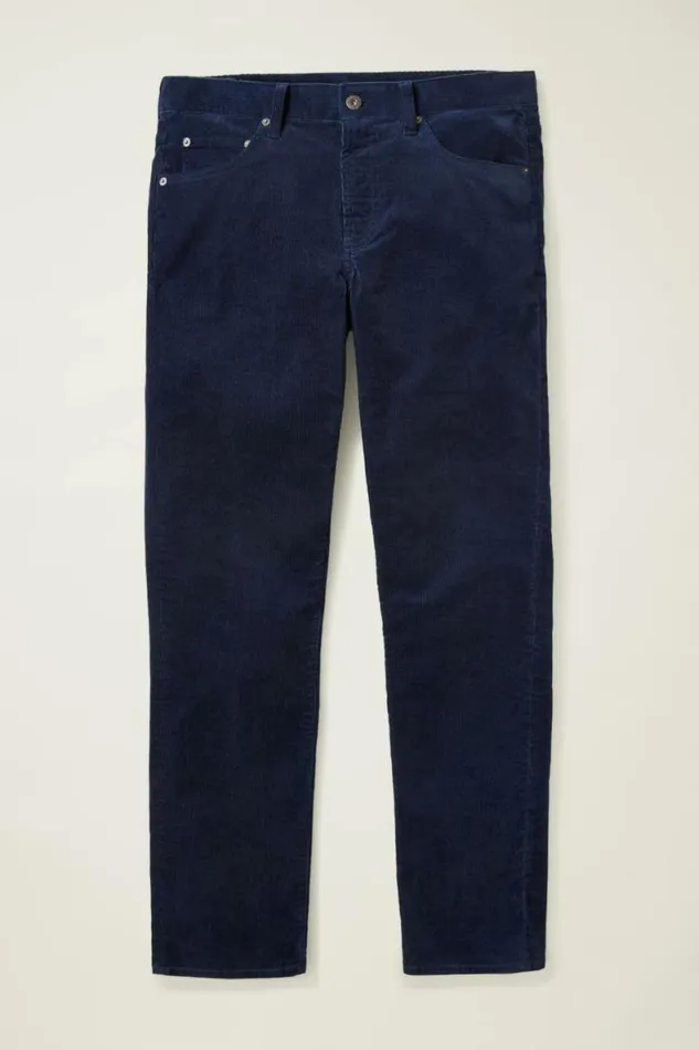 Men Corduroy 5Pocket Pants Maritime Blue Bonobos 5pochet Pants