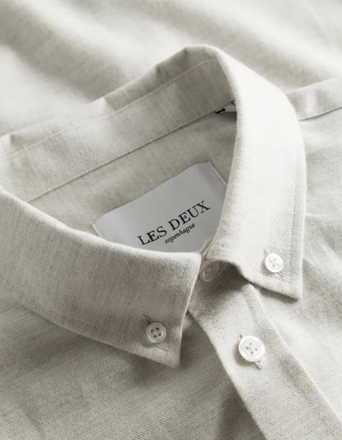 Men Desert Reg Shirt 8211 Snow Melange Les Deux ShirtsOvershirts