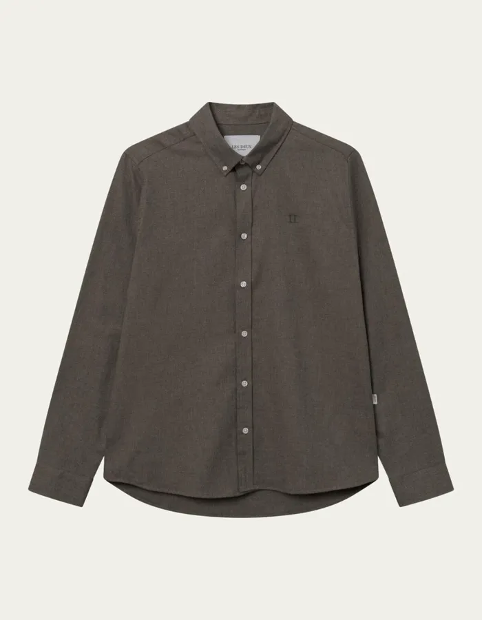 Men Desert Shirt 8211 Mountain Grey Melange Les Deux ShirtsOvershirts