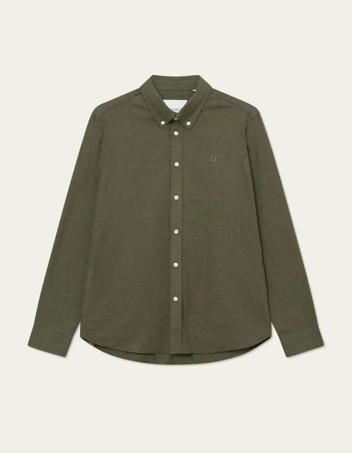 Men Desert Shirt 8211 Olive Night Melange Les Deux ShirtsOvershirts